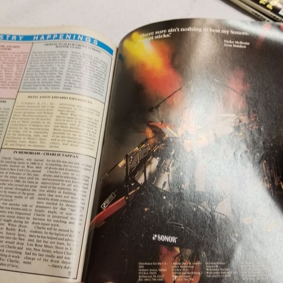 July 1987 Modern Drummer mag Peter Erskine Anton Fier - Picture 7 of 10